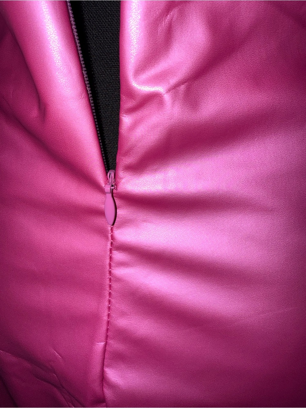 Fitted V-Neck Long Sleeve Dress in Hot Pink size S new with out tag . - Picture 15 of 16